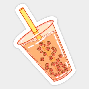 Orange you glad you got toe bean boba Sticker